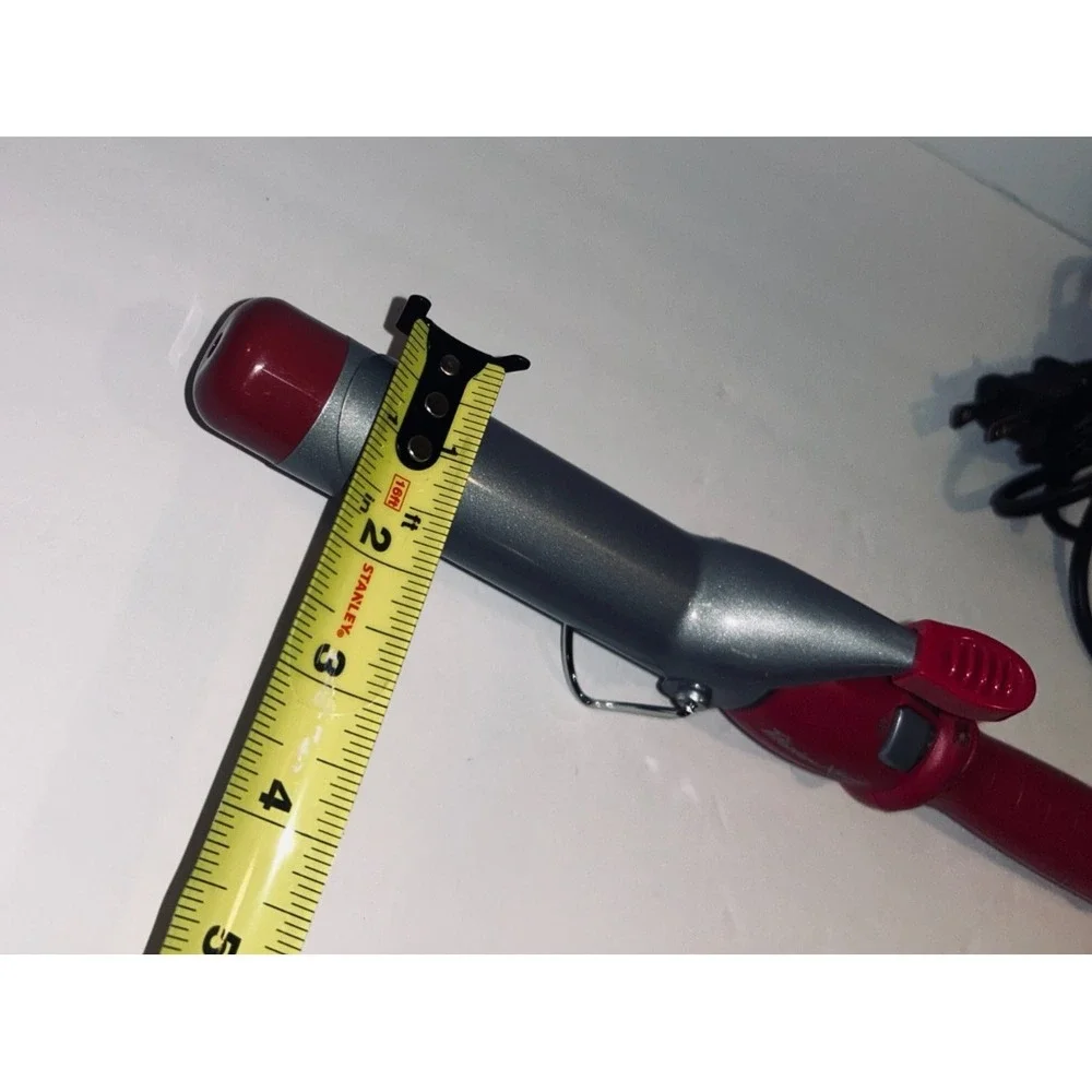 BaBylissPRO Titanium Xtreme 1 1/4 Inch Curling Iron Red Hair Styler TESTED
